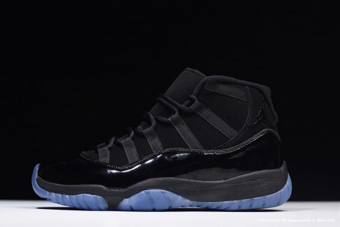 11 Gown Air Cap Jordan black and 378037-005 0704